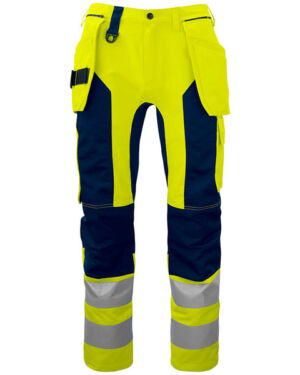 PROJOB 6513 Stretch huomiohousut EN ISO 20471 Luokka 2/1 646513 Miesten