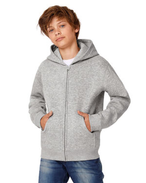 B&C Hooded Full Zip / Lasten vetoketjuhuppari WK682