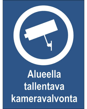 Alueella tallentava kameravalvonta